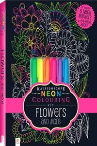 Kaleidoscope Neon Colouring Kit Flowers