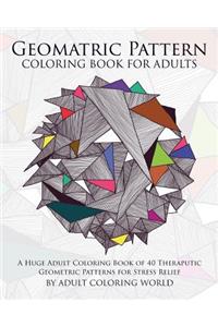 Geometric Pattern Coloring Book for Adults