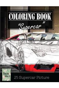 Supercar Modern Model Greyscale Photo Adult Coloring Book, Mind Relaxation Stress Relief