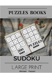 Puzzles Books 200 Puzzles Sudoku Large Print