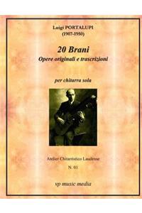 Luigi Portalupi - 20 Brani Opere Originali e transcrizioni per chitarra sola