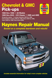 Chevrolet & GMC Pick-Ups 1988-20 & Suburban, Blazer, Jimmy, Tahoo & Yukon 1992-00