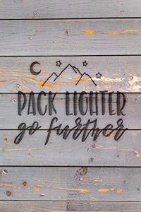 Pack Lighter Go Further