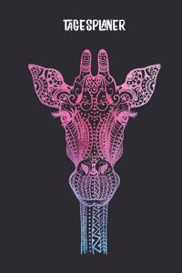 Tagesplaner mit Giraffe als Mandala