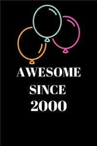 Awesome Since 2000 Birthday