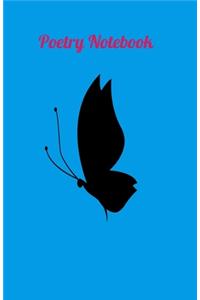 Butterfly poetry notebook for writers, kids and adults, Diary, Drawing, Creative Writting and Poetry(120 pages,5,5