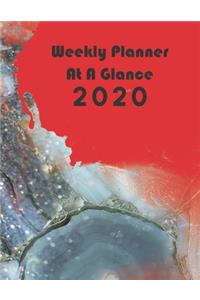 Weekly Planner At A Glance 2020