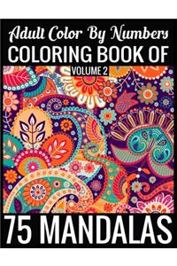 Adult Color By Numbers Coloring Book of Mandalas Volume 2