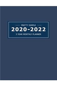 2020 2022 3 Year Monthly Planner