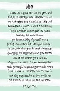 Mom We Love You Prayer Journal