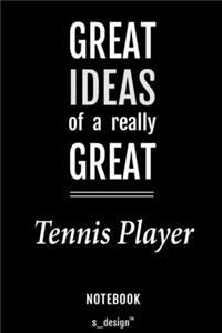 Notebook for Tennis Players / Tennis Player