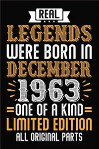 Real Legends Were Born In December 1963 One Of A Kind Limited Edition All Original Parts