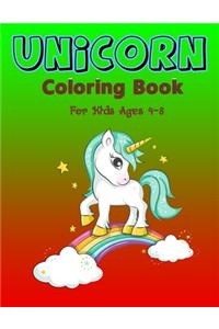 Unicorn Coloring Book for Kids Ages 4-8