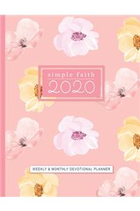 Simple Faith 2020 Weekly and Monthly Devotional Planner