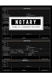 Notary Public Logbook