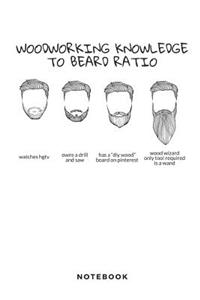 Woodworking Knowledge to Beard Ratio Notebook