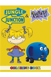 Jungle Junction and Rugrats Coloring Book: 2 in 1 Coloring Book for Kids and Adults, Activity Book, Great Starter Book for Children with Fun, Easy, and Relaxing Coloring Pages