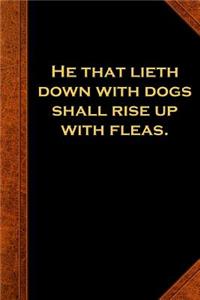 2019 Daily Planner Ben Franklin Quote Dogs Fleas Vintage Style