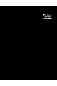 The Giant Personal Notebook: An Extra Large 500 Page Blank Lined Journal and Diary for Daily Use