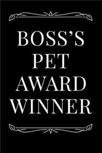Boss's Pet Award Winner