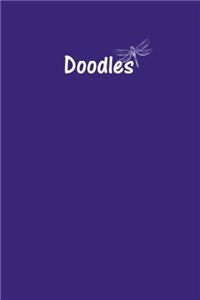 Doodles Journal - Great for Sketching, Doodling, Project Planning or Brainstorming: Medium Ruled, Soft Cover, 6 x 9 Journal, Purple, 200 Pages