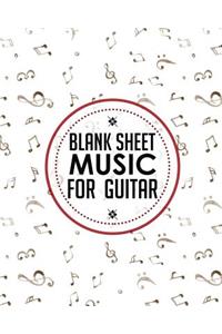 Blank Sheet Music for Guitar