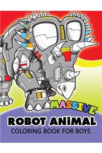 Massive Robot Animal Coloring Book For Boys