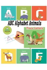 ABC Alphabet Animals Trace Letters