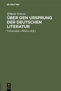 Über den Ursprung der deutschen Literatur