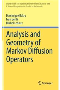 Analysis and Geometry of Markov Diffusion Operators