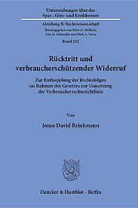 Rucktritt Und Verbraucherschutzender Widerruf
