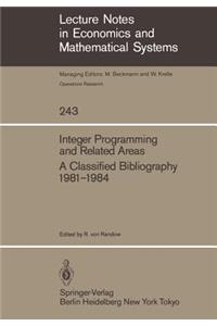 Integer Programming and Related Areas