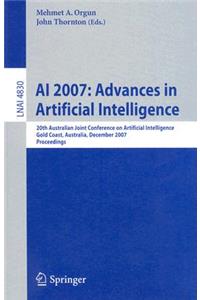 AI 2007: Advances in Artificial Intelligence