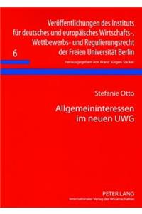 Allgemeininteressen Im Neuen Uwg