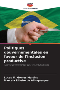 Politiques gouvernementales en faveur de l'inclusion productive