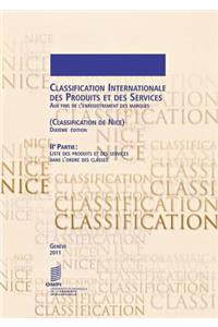 Classification Internationale Des Produits Et Des Services Aux Fins de L'Enregistrement Des Marques (Classification de Nice), 2eme Partie