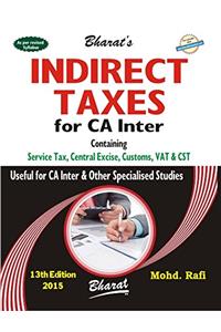 INDIRECT TAXES for CA Inter