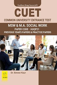CUET MA Social Work / MSW ( Test Paper Code - HUQP21 ) Previous Year Papers & Practice Papers (English Medium)