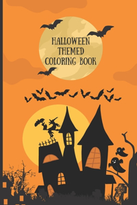 Halloween themed coloring book