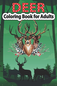 Deer Coloring Book for Adults