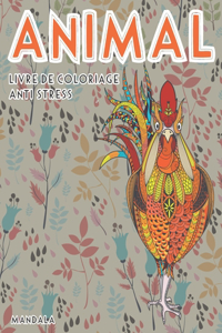 Livre de coloriage anti-stress - Mandala - Animal