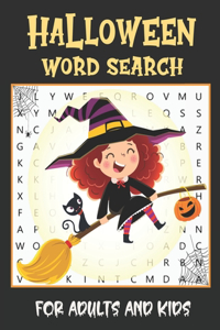 Halloween Word Search For Adults: Large Print Word Search Puzzle Book Fun For Adults And Kids