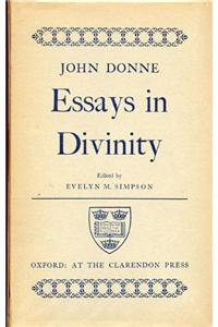 John Donne: Essays in Divinity