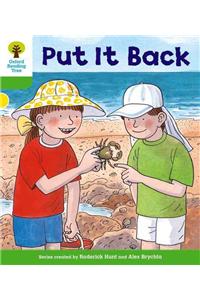 Oxford Reading Tree: Level 2: First Sentences: Put It Back