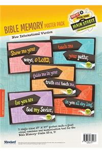 Main St. Vbs Bible Memory Poster Pack/NIV(R)