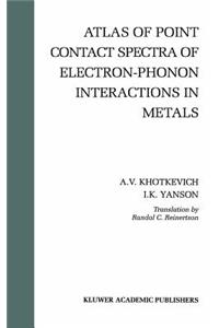 Atlas of Point Contact Spectra of Electron-Phonon Interactions in Metals