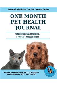 One Month Pet Health Journal