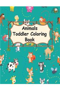animals toddler coloring book