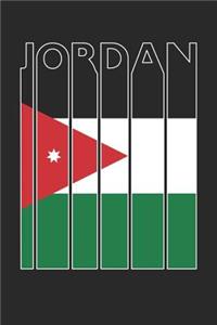 Vintage Jordan Notebook - Retro Jordan Planner - Jordanian Flag Diary - Jordan Travel Journal