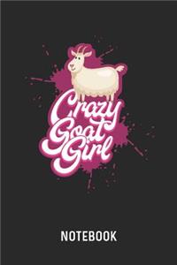 Crazy Goat Girl Notebook
